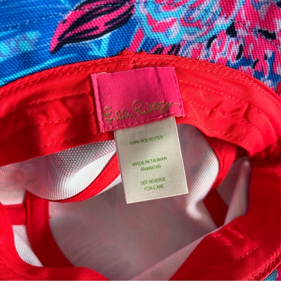 NWOT Lilly Pulitzer - Sun Hat in Ruby Red Wild Times - Picture 5 of 5